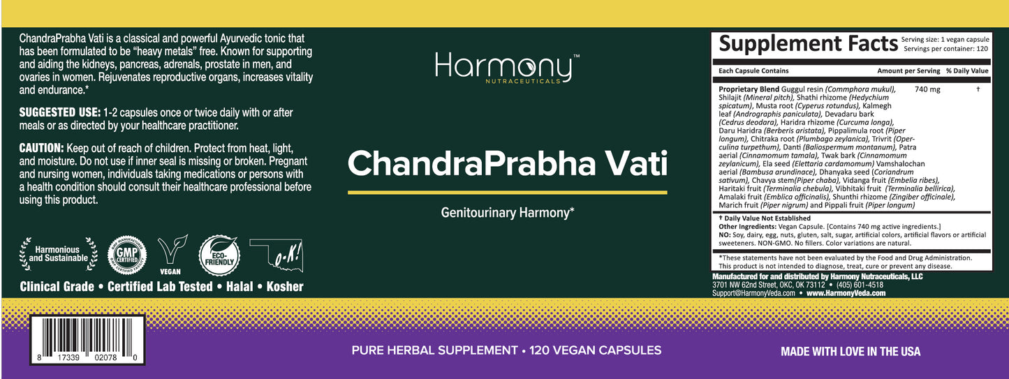 ChandraPrabha Vati (Genitourinary Harmony)