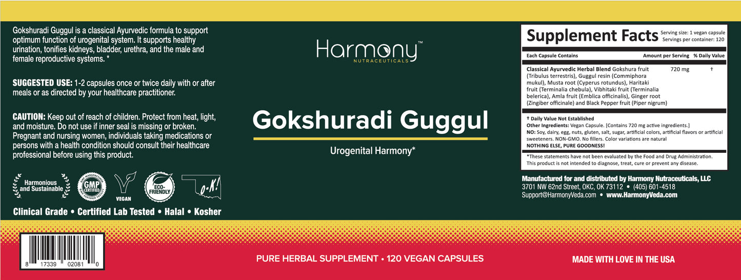 Guggul: Gokshuradi (Urogenital Harmony)