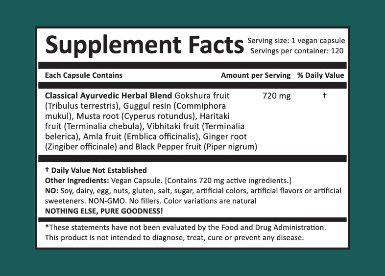 Guggul: Gokshuradi (Urogenital Harmony)