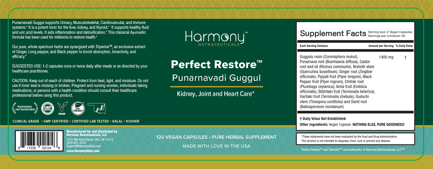 Punarnavadi Guggul( Perfect Restore)