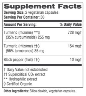Turmeric + 60 capsules