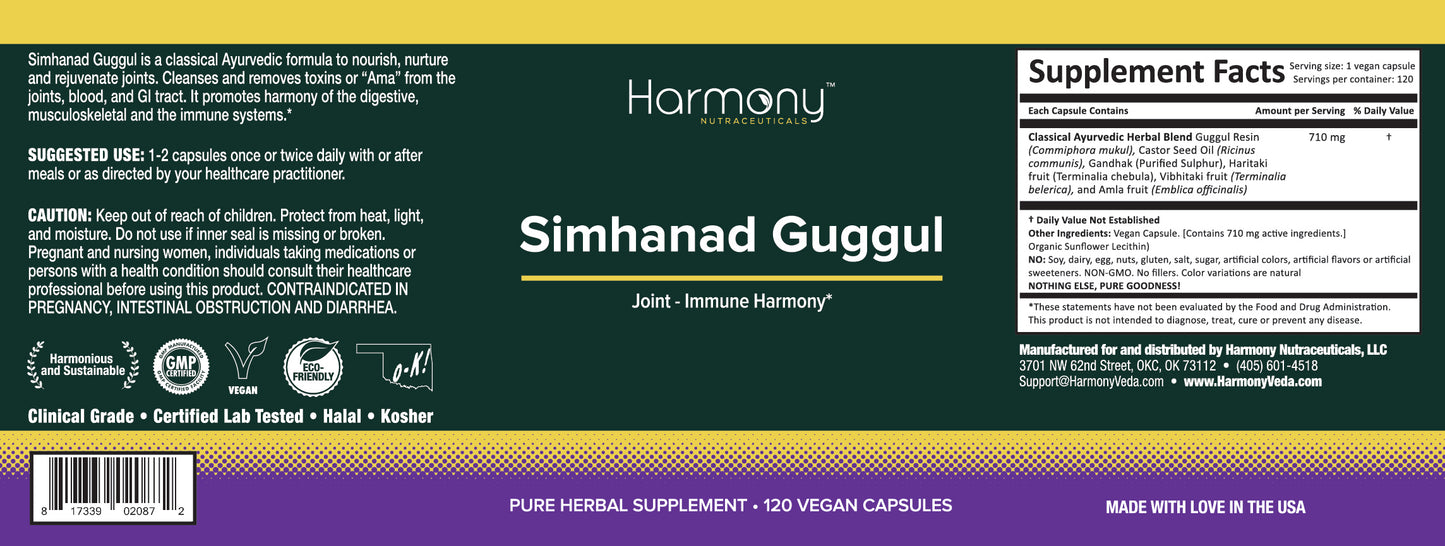 Guggul: Simhanaad (Joint-Immune Harmony)