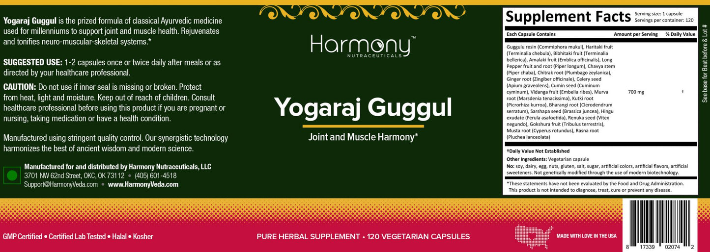 Guggul: Yogaraj (Joint & Nerve Harmony)